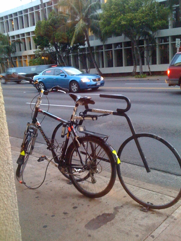 Two racks on my bicycle