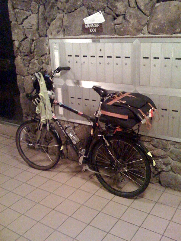 My bike with new saddlebag